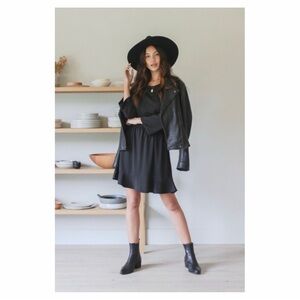 EMMA KNUDSEN • Sawyer Dress in Black